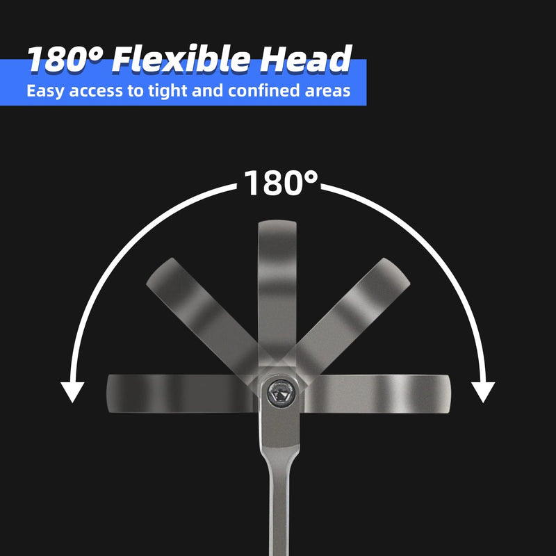 180° Flexible Head