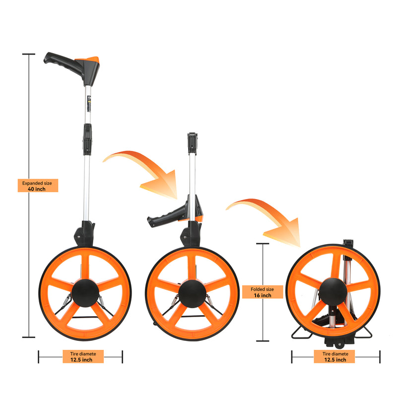 Prostormer 12.5'' Folding Portable Distance Measurement Wheel