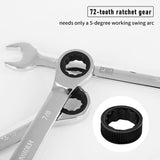 72-tooth ratchet gear