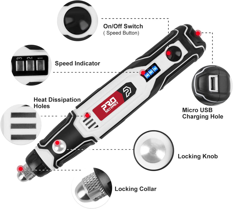Prostormer Mini Cordless Rotary Tool