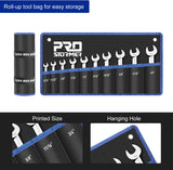 Reversible Stubby Ratchet Combination SAE Wrench Set 10pcs