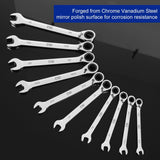 Reversible Ratchet Combination SAE Wrench Set 10pcs